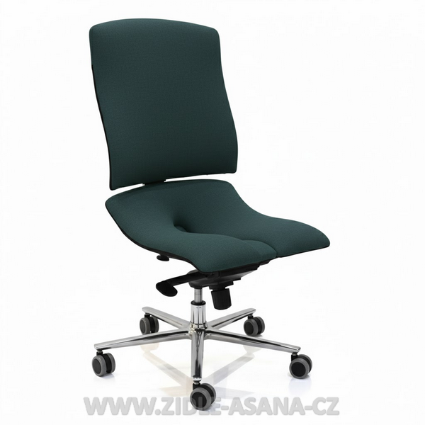 Ergonomická židle Ásana Steel Basic Ekokůže, Anthracite